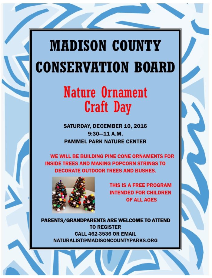 Nature Ornament Craft Day Flyer