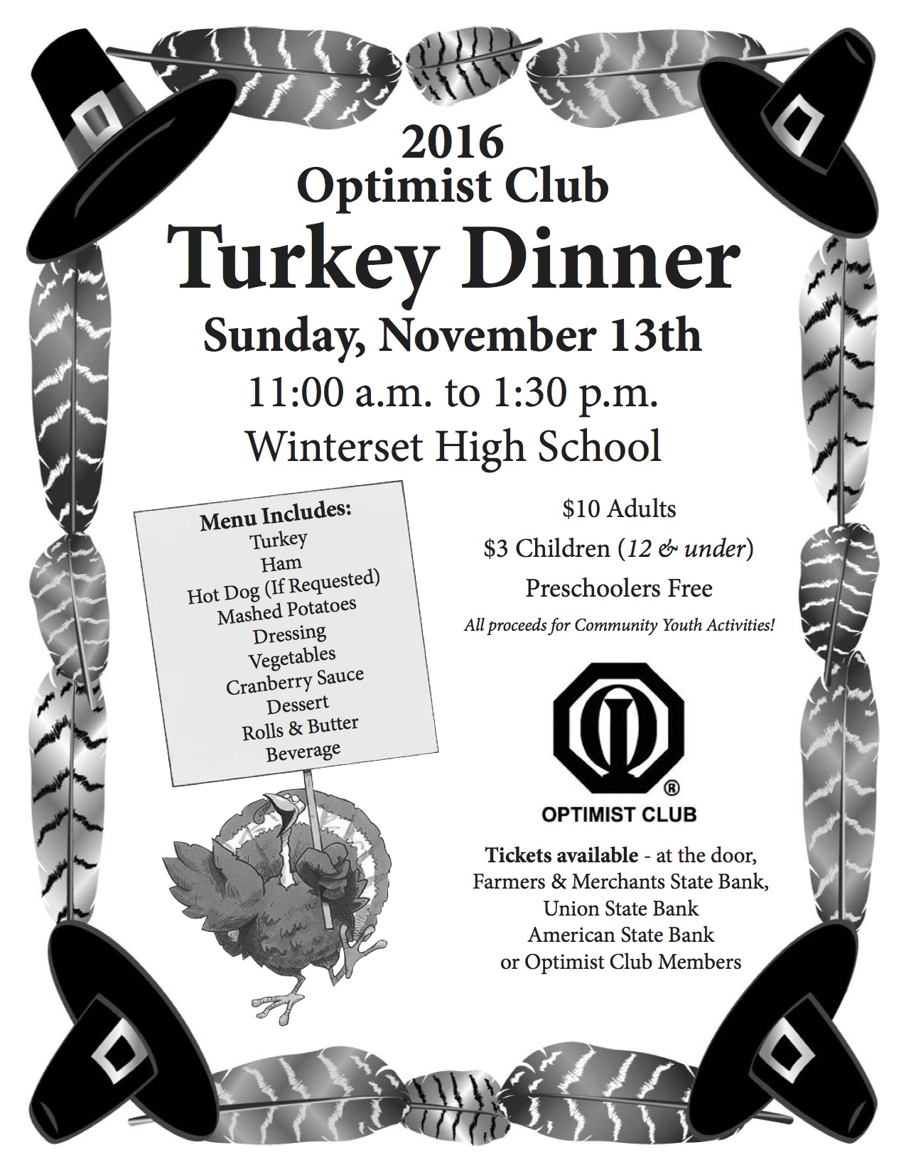 Optimist Club 2016 Turkey Dinner